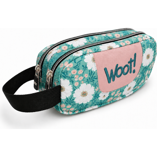 Cartable scolaire à roulette WOOT! 3 Pièces - Motif Floral - 6