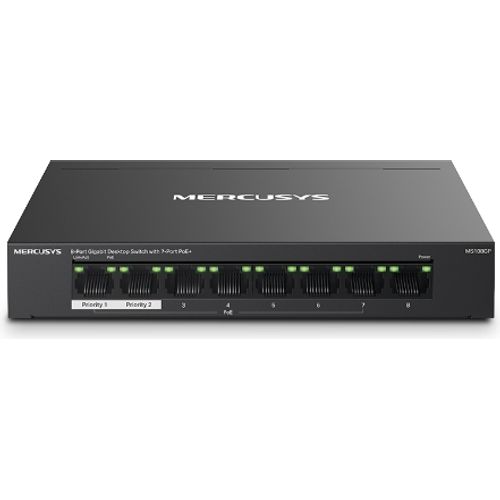 Switch Mercusys de 8 ports Gigabit avec 7 ports PoE+