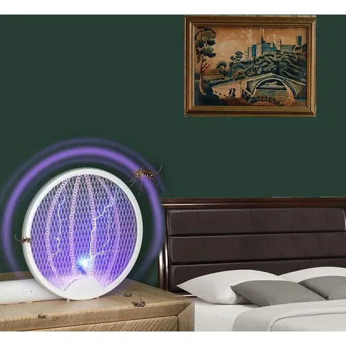 Raquette Électrique Anti-Moustiques Rechargeable avec LED - 3