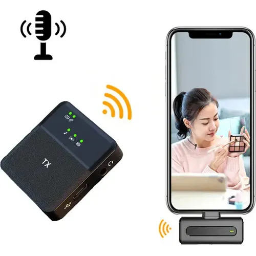 Micro-Cravate Sans Fil SX8 Lavalier pour Smartphone iOS & Type-C - 3