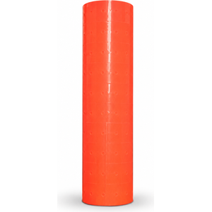 Rouleau d'Étiquettes Orange fluo pour Étiqueteuses 21×12mm – Pack 10 Rouleaux