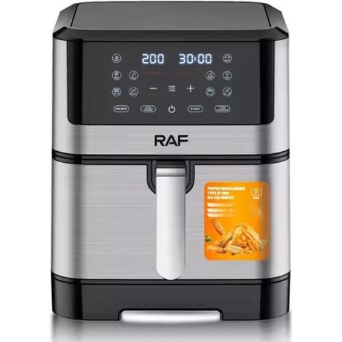 RAF – Friteuse à air chaud avec écran LED tactile, capacité de 8 litres.