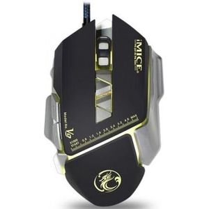 iMICE V9 – Souris Gamer 7 boutons, 4000 DPI, Noir