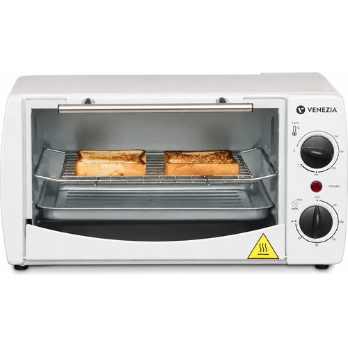 Venezia JB10S – Four électrique 10 L, 1000 W, Blanc