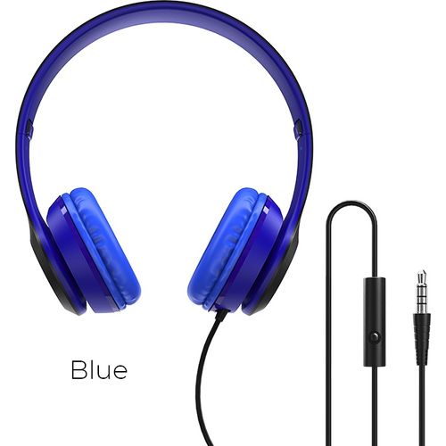 Casque Filaire BO5 Star Sound Bleu avec Microphone – Son Stéréo HD, Jack 3,5 mm - 2