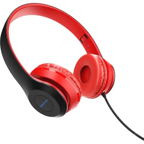 Casque Filaire BO5 Star Sound Rouge avec Microphone – Son Stéréo HD, Jack 3,5 mm - 3