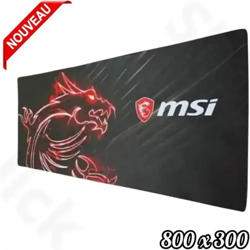 Tapis de Souris Gamer MSI XXL Antidérapant 800 x 300 mm