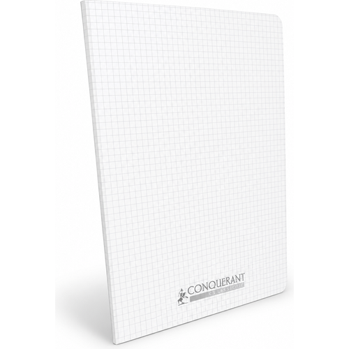 Cahier CONQUERANT polypro A4 96p piqué 90g 5x5 petit carreaux - Transparent
