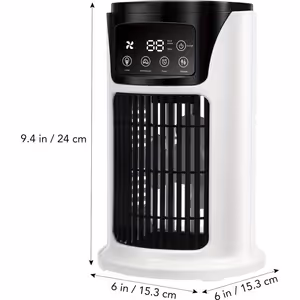 Mini Rafraîchisseur d’Air USB avec Humidificateur 300 ml et Lumière LED