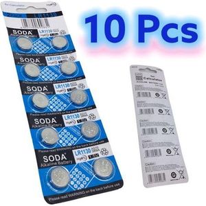 Soda Lot de 10 Piles LR1130 / AG10 / 389A 1,5V Alcalines