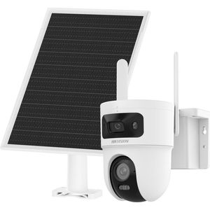Caméra de Surveillance Solaire 4G PT Double Objectif 4+4 MP
