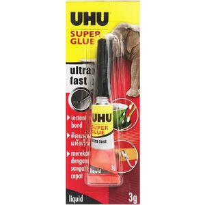 UHU Super Glue Jumbo 3 g – Colle Instantanée Ultra Forte