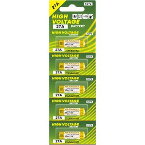 Pack de 5 piles alkaline 27A 12V