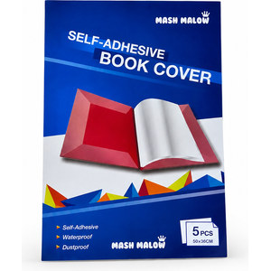 Protège Livre Adhésif MASH MALOW Transparent – 5 PCS
