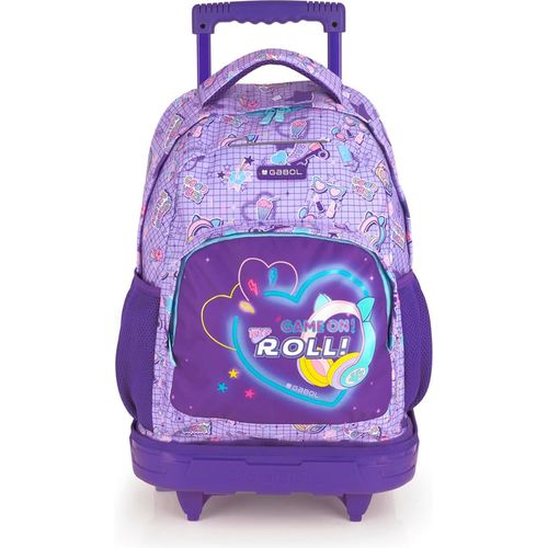 Sac à Dos à Roulettes Amovibles Gabol Funny Violet – 23 L