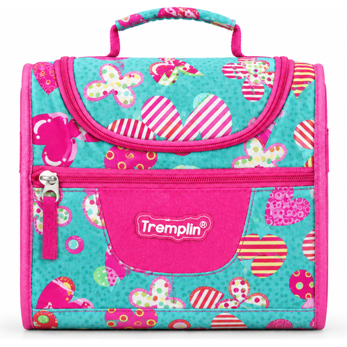 Sac Repas Isotherme Tremplin turquoise - Motifs Cœurs