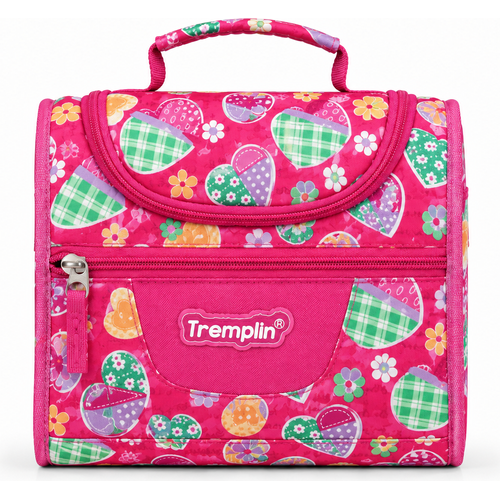 Sac Repas Isotherme Tremplin Rose - Motifs Cœurs