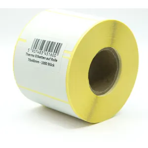 Étiquettes Thermiques 70 × 40 mm – Rouleau de 1000 Étiquettes pour Imprimante Thermique