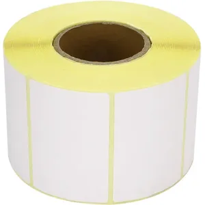 Étiquettes Thermiques Jaunes 60 × 40 mm – Rouleau Adhésif pour Imprimante Thermique Directe