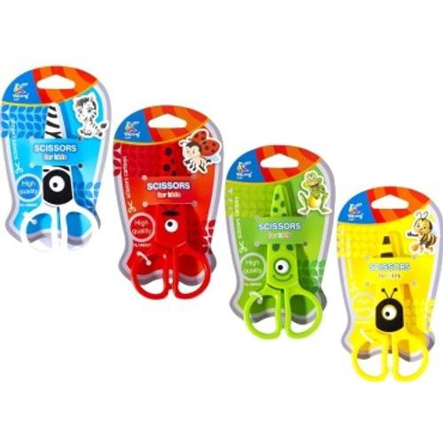 CISEAUX en plastique pour enfants YaLong Pack 24pcs : Abeille, Coccinelle, Zèbre, Geneuille.