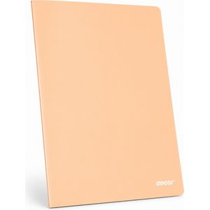 Cahier ANCOR polypro A4 192p piqué 80g Grand Carreaux - Orange pastel