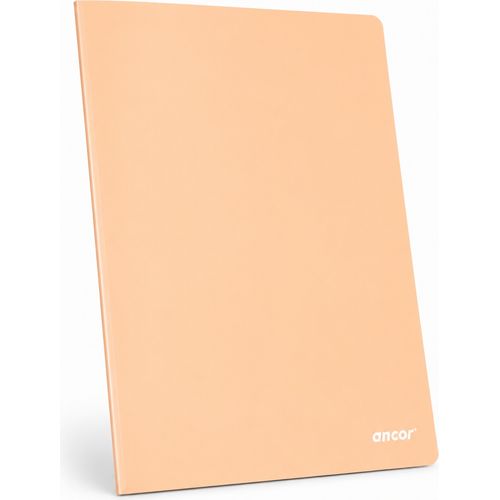 Cahier ANCOR polypro A4 192p piqué 80g Grand Carreaux - Orange pastel