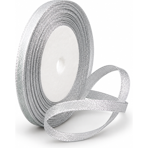 Ruban Organza Argenté 6 mm × 22 m