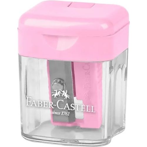 Taille-crayon Faber-Castell Mini un trou - Rose