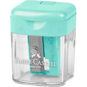 Taille-crayon Faber-Castell Mini un trou - Vert-turquoise