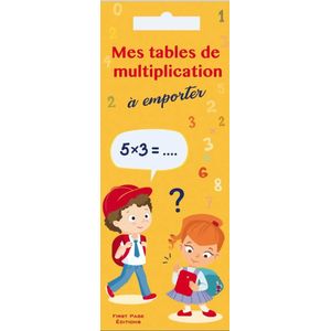 Mes tables de multiplication