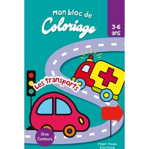 Mon bloc de coloriage - Les transports