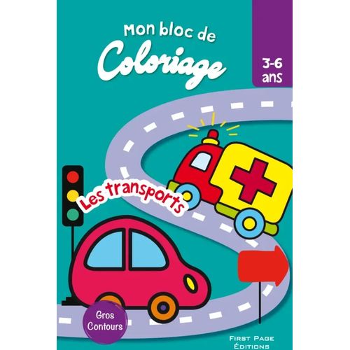 Mon bloc de coloriage - Les transports