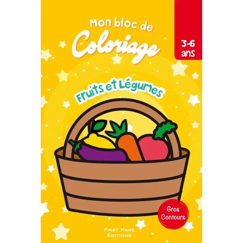 Mon bloc de coloriage - Fruits et légumes