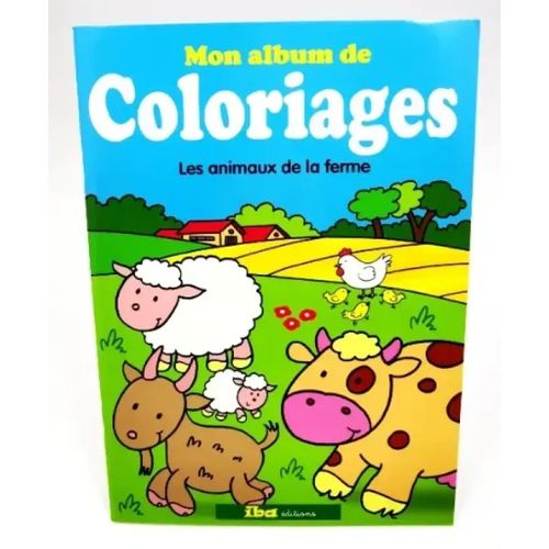 Mon album de coloriage - les animaux de la ferme