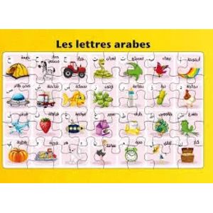 Planche de puzzle des piliers de l’islam - Les lettres arabes