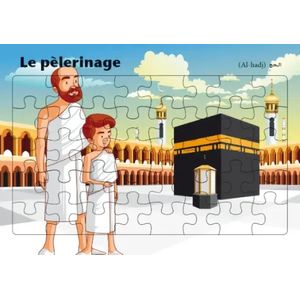 Planche de puzzle des piliers de l’islam - Le pèlerinage