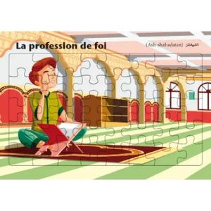 Planche de puzzle des piliers de l’islam - La profession de foi