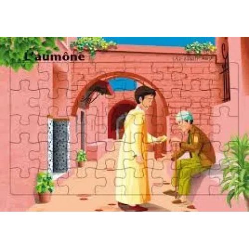 Planche de puzzle des piliers de l’islam - L’aumône