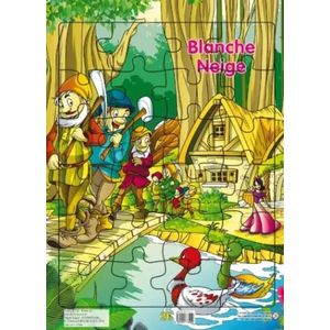 Planche de puzzle des contes classique - Blanche neige