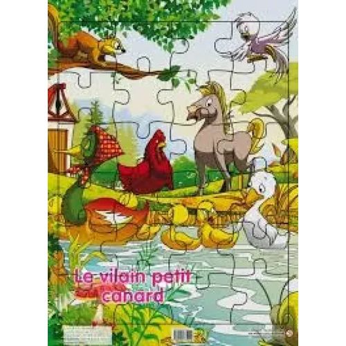 Planche de puzzle des contes classique - Le vilain petit canard