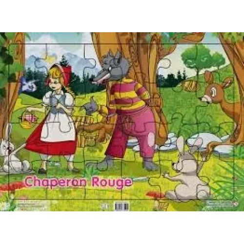 Planche de puzzle des contes classique - Chaperon rouge