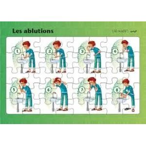Planche de puzzle des piliers de l’islam - Les ablutions