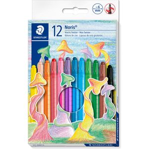 Crayons de couleurs en Cire Twister STAEDTLER Noris 221 NWP12 – 12 Couleurs
