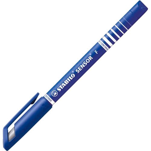 Stylo Fineliner STABILO SENSOR Bleu 0,3 mm – Pointe Fine Amortie