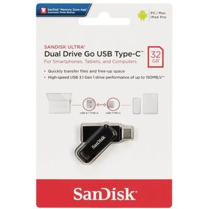 Clé double SanDisk Ultra Dual Drive Go 32 Go USB-C et USB-A