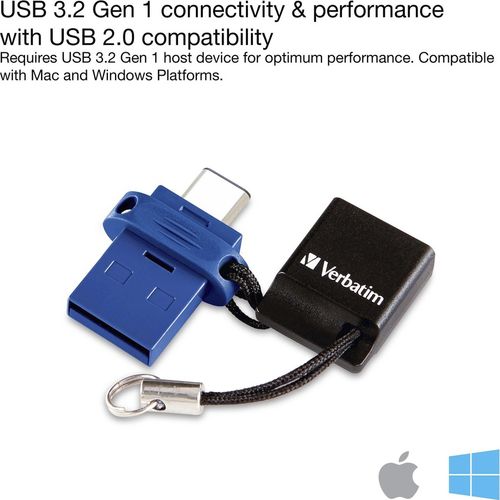 Clé USB Verbatim Store n Go Dual 64 Go USB-C et USB-A - 2