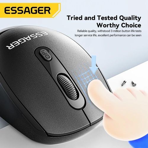 Souris sans fil silencieuse Essager 2,4 GHz - 2
