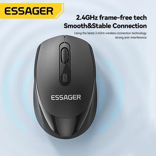Souris sans fil silencieuse Essager 2,4 GHz - 3