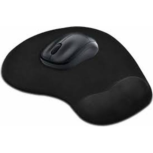 Tapis de souris ergonomique avec repose-poignet en gel noir - 2