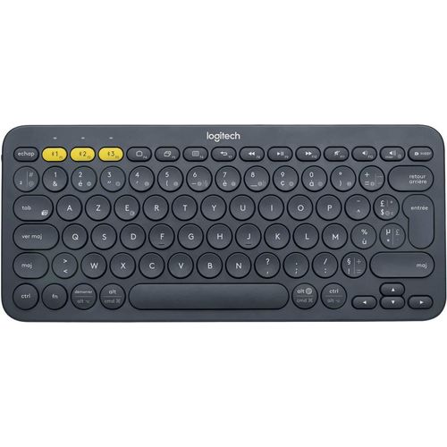 Clavier Bluetooth Logitech K380 multi-appareils gris foncé AZERTY